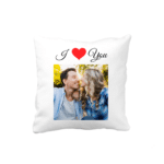 Pernă personalizată cu poză - I ♥️ You