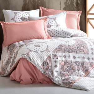 Lenjerie de pat pentru 1 persoana, 3 piese, Cotton box, din bumbac 100%