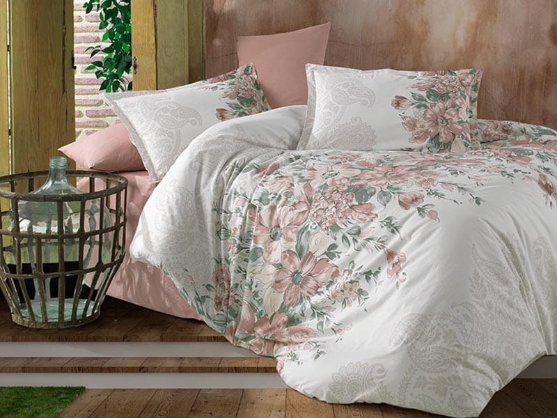 Lenjerie de pat pentru 1 persoana, 3 piese, Clasy, din bumbac 100%