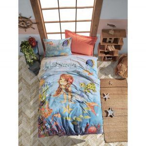 Lenjerie de pat pentru 1 persoana, 3 piese, Cotton box, din bumbac 100%