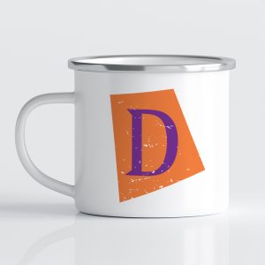 cana personalizata cu nume si initiala D