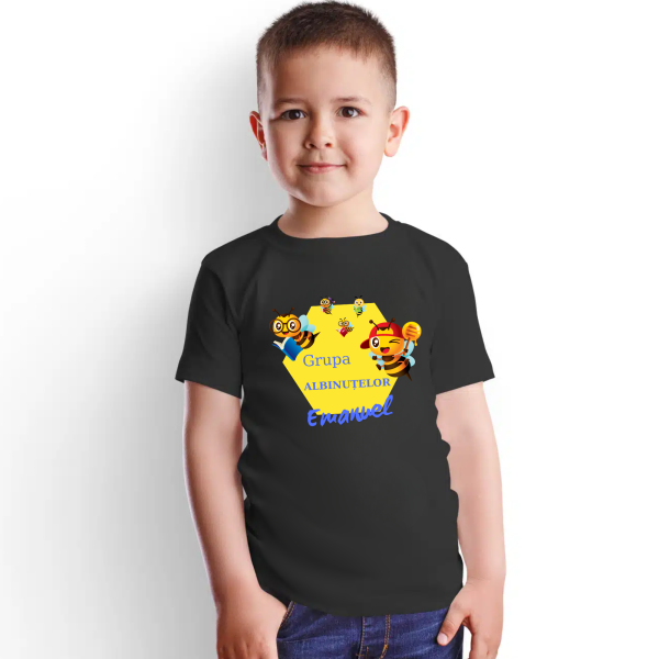 Cadou absolvire gradiniță, tricou personalizat, băieți - Grupa albinuțelor