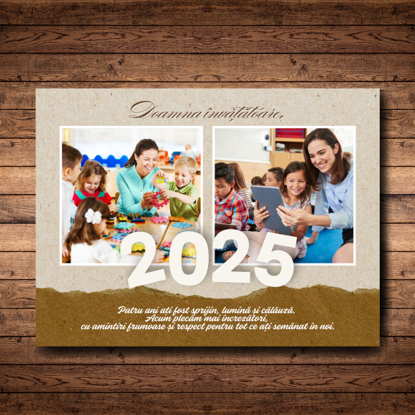 Cadou invatatoare clasa a 4 - tablou personalizat