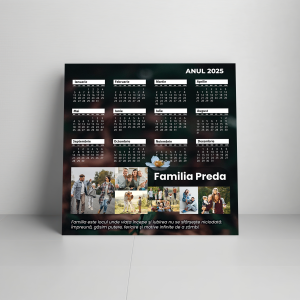 Tablou colaj de familie - cadou personalizat cu calendar