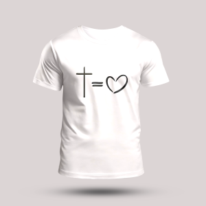 Tricou alb crestin - cadou personalizat