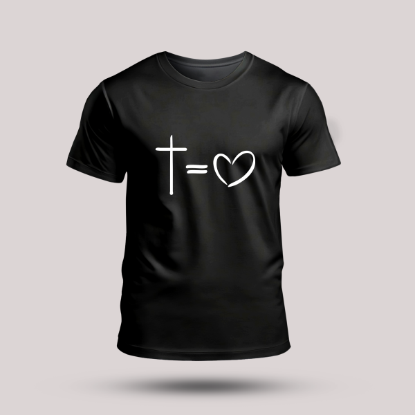 Tricou negru crestin - cadou personalizat